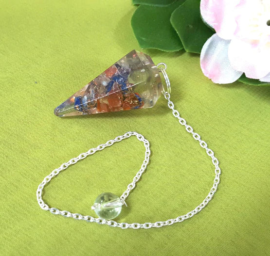 Crystal Orgonite Chakra Pendant